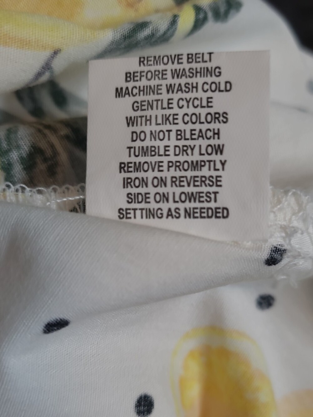 Lemon Print Midi Dress - White/Yellow - Picture 4 of 16